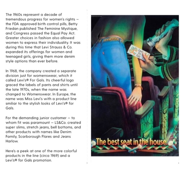 Vintage Levis for Gals Sta-Prest Big E White Tab RARE Retro 60s 70s Flared Pants - Picture 9 of 16